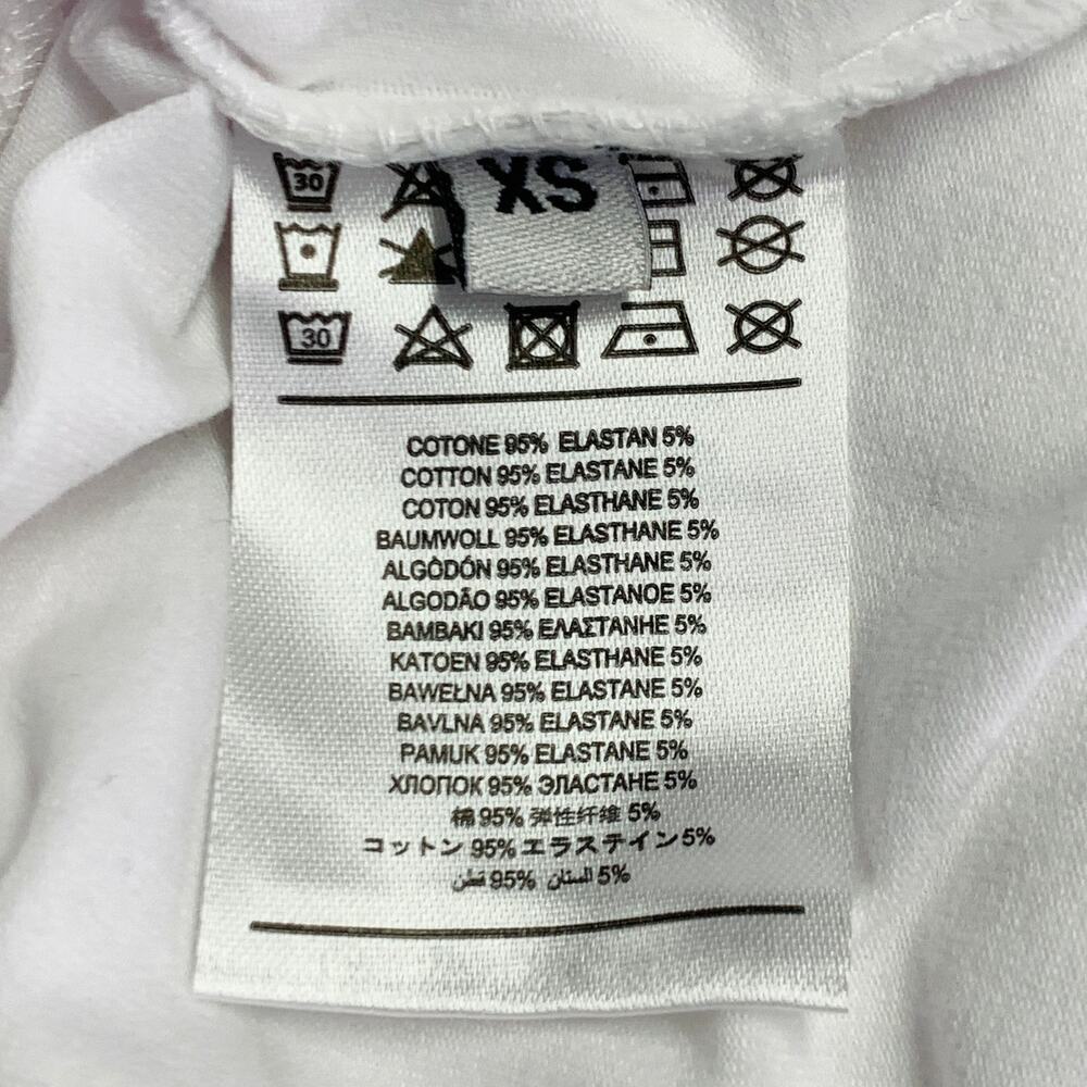 JOHN RICHMOND Size XS White Multi Color Cotton Blend David Bowie Print T-Shirt - Picture 6 of 7